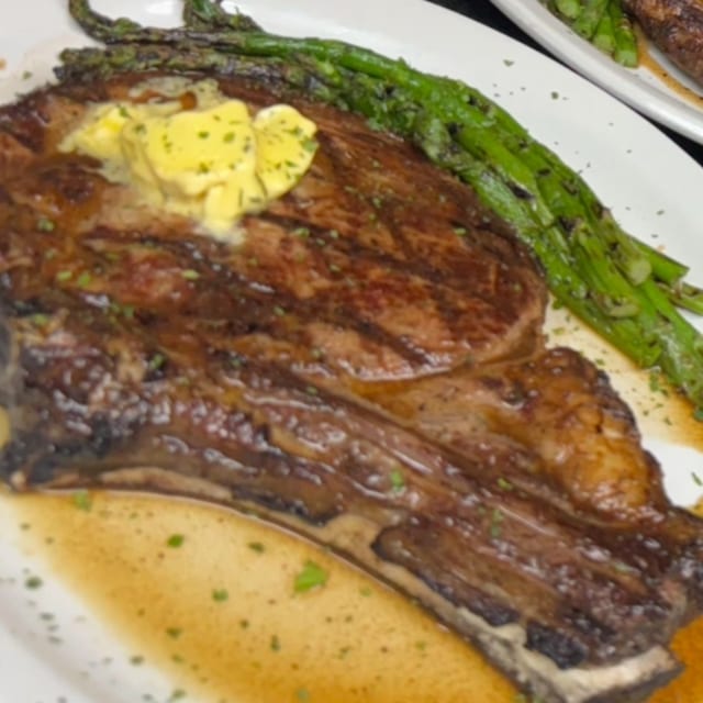 16 oz Bone in Ribeye.