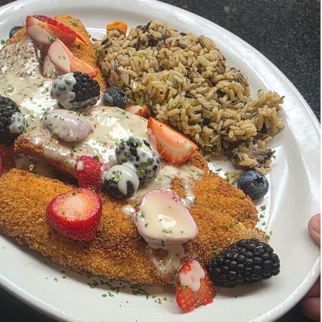 Almond Crusted Tilapia.
